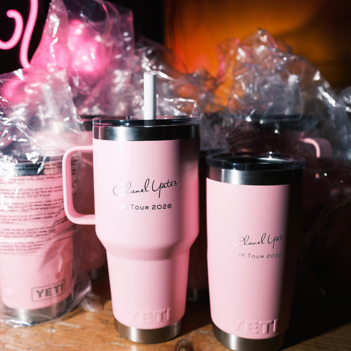 Chanel Yates x YETI pink 35oz Straw Cup (10% of proceeds go to charity)